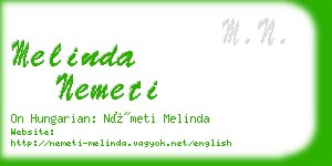 melinda nemeti business card